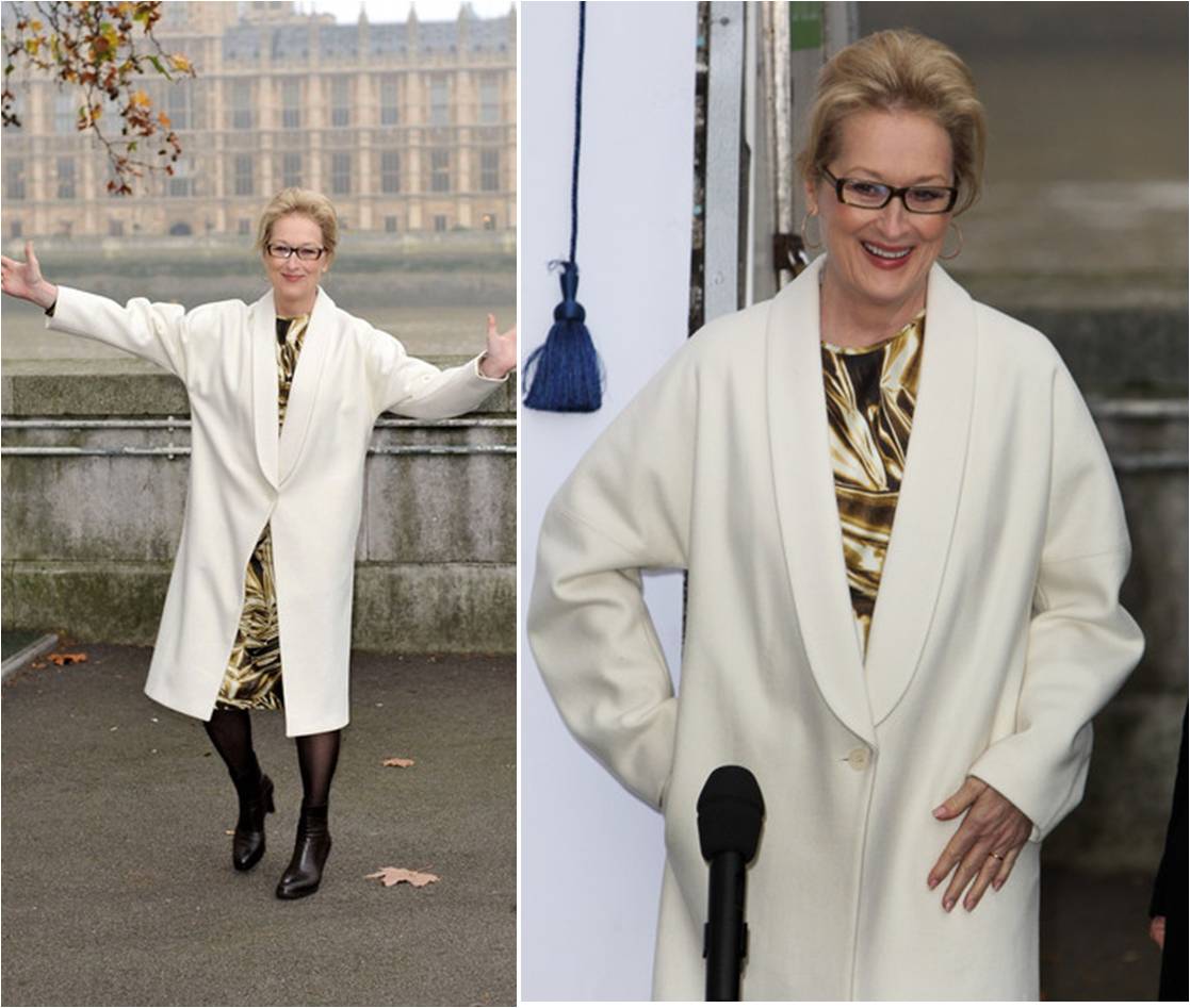 Meryl Streep Wears Stella McCartney as She Promotes The Iron Lady