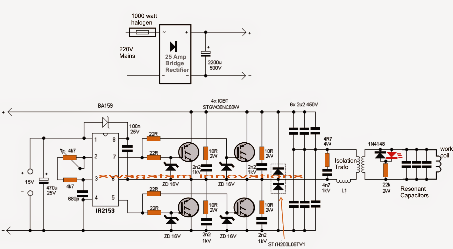 Image Result For Induction Stove Schematic Diagram