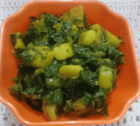 Aloo Palak Recipe | Potato with Spinach | How to make Aloo Palak Sabji?