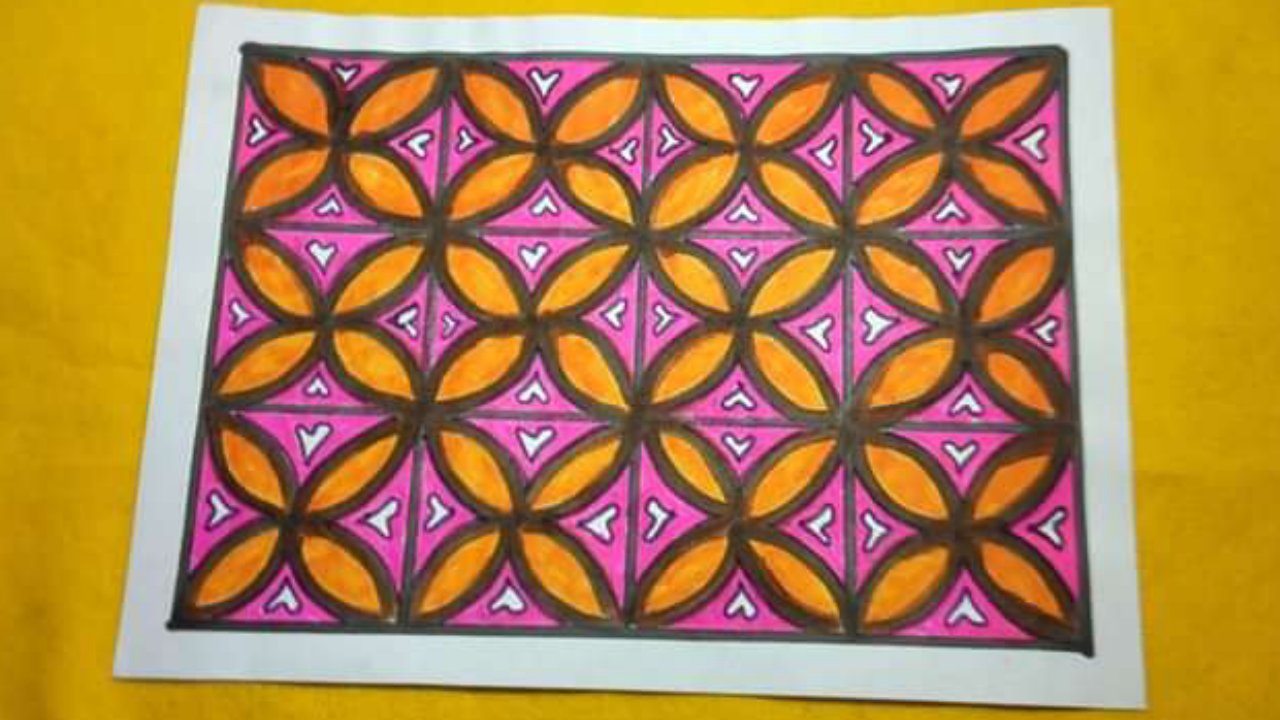 Gambar Batik Simpel Motif Kawung