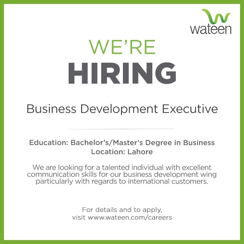 Wateen Telecom Limited Jobs For business development Executive