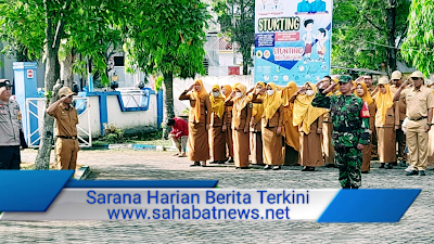 Semangat Nasionalisme, Tiga Pilar Kelurahan Maccorawalie Kolaborasi Upacara Bendera