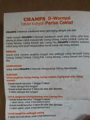 INI BLOG MIMIZIOUSLICIOUS: Champs TabletPenyelesaian 