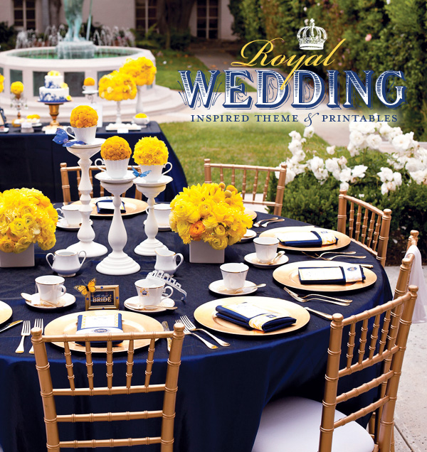 Royal blue yellow and gold help theme crazy wedding wedding colors 
