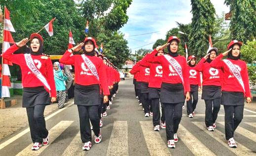 Bhayangkari, Cab. Kep. Selayar, Juarai ,Lomba ,Baris ,HUT Ke-72 RI