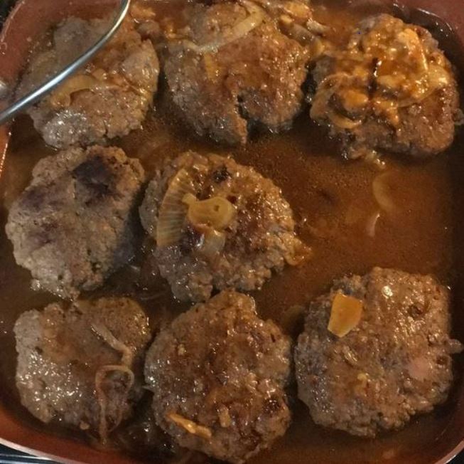 Hamburger Steak With Onions And Gravy