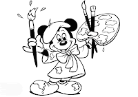 Mickey mouse pintor para pintar 