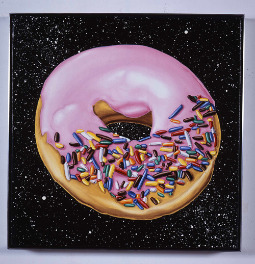 Pink Doughnut With Sprinkles