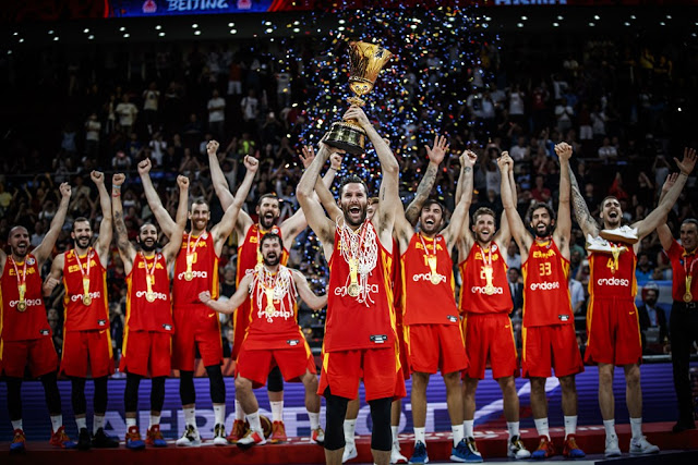 Resultado de imagem para A Espanha é bicampeã masculina de basquete