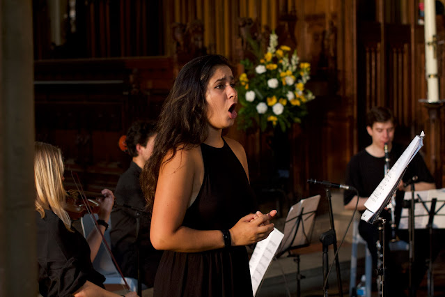 Mad Song performing at last year’s High Barnet Chamber Music Festival, Anita Monserrat singing (photo Ruari Paterson-Achenbach)