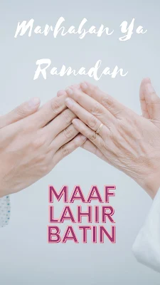 Wallpaper Ramadhan 2023 Aesthetic nuansa maaf lahir batin