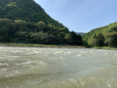 急流になっているところ