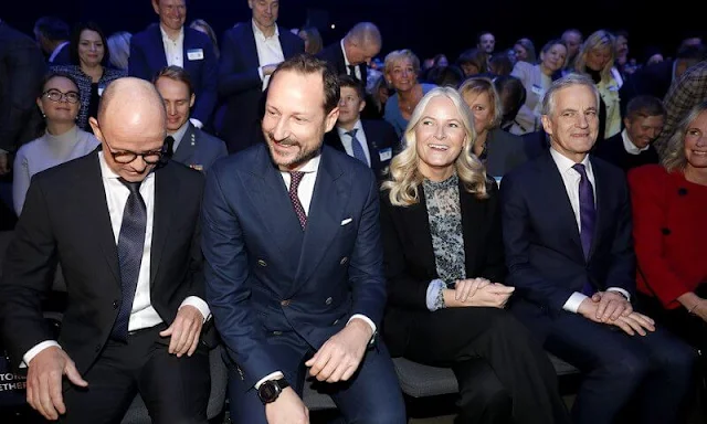 Crown Prince Haakon and Crown Princess Mette-Marit attended the Confederation of Norwegian Enterprise Annual Conference