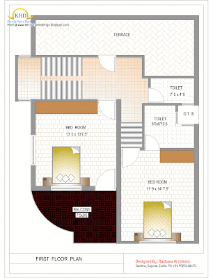 First Floor Plan - 164 Sq M (1770 Sq. Ft.) - January 2012