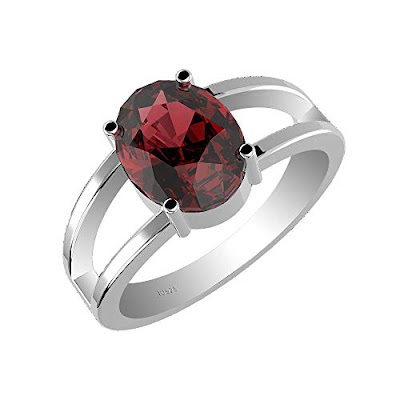 Garnet Sterling Silver Rings