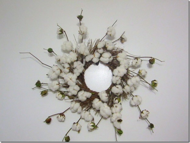 Cotton Whispy Wreath