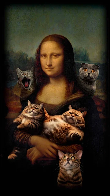 Download Monalisa with Cat free wallpaper in high resolution from XFXWallpapers! This is just one of many free wallpapers about Creative and Graphics.
