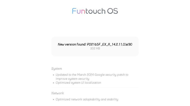 iQOO Z6 5G get March Security Update with Bugs fixes