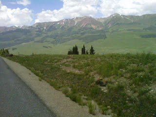mountain view on the way to Crested Butte, Colorado