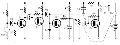 1.5V Amplified Ear Circuit Diagram