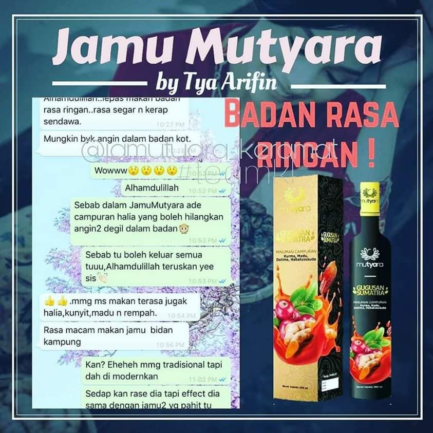 JAMU MUTYARA : JAMU TERBAIK UNTUK DALAMAN WANITA GUGUSAN 