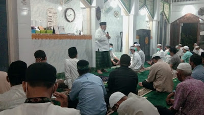 Haji Halim Imbau Jemaah Tarawih Masjid Hamamatussalam Perketat Prokes