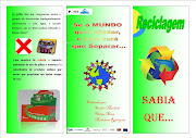 Folheto sobre reciclagem. Publicada por sandra à(s) 07:18