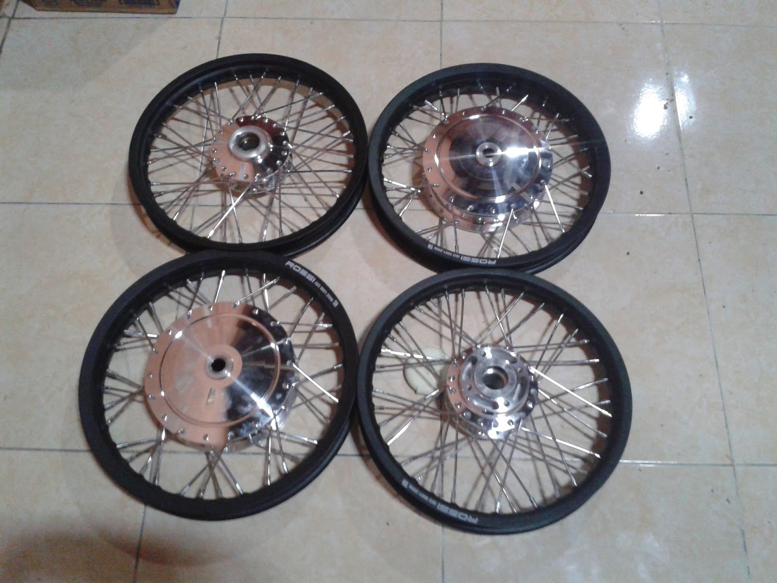  Velg Rossi Black ring 14 buat vario Velg Motor Murah