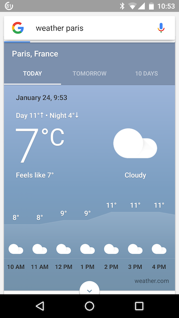  Weather Card