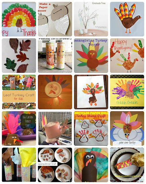 More than 50 Thanksgiving ideas for kids including crafts, printables, learning activities, food, and more