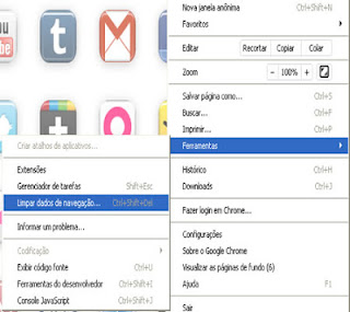 como limpar dados de navegação do google chrome