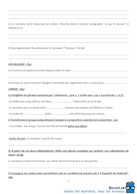 تحميل فرض تأليفي 3 فرنسية سنة ثامنة أساسي pdf , فرض تأليفي 3 فرنسية سنة 8, الثلاثي الثالث  مع الإصلاح 8ème, conjugaison, orthographe, grammaire