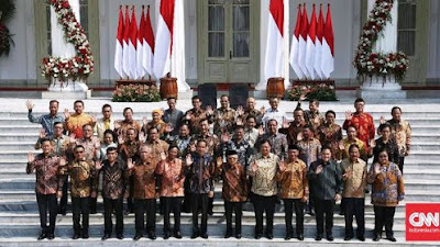 Inilah Daftar Kabinet Indonesia Maju