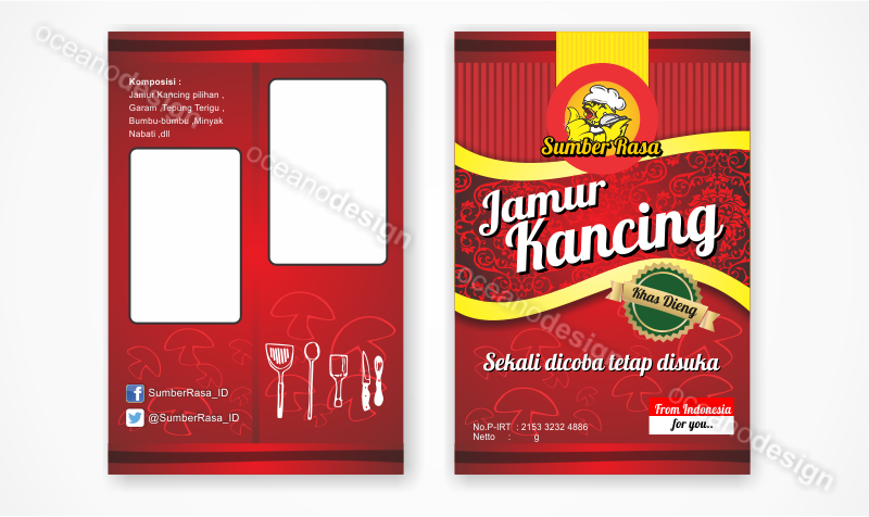 Desain Kemasan Snack Sumber Rasa - Jasa Desain Grafis Jogja