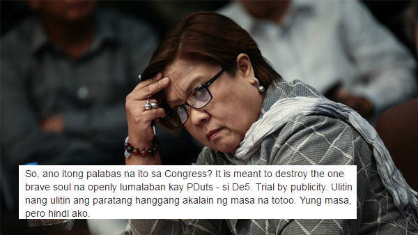 Viral Facebook post says Senator on "Trial by Publicity"