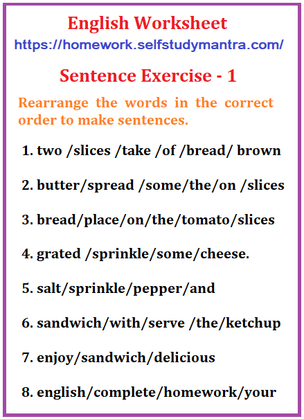 Grade 1 Jumbled Sentences Worksheet K5 Learning Rearrange Sentences 