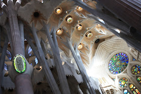 Right aisle of Sagrada Familia Basilica