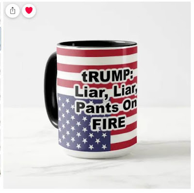 tRUMP: Liar, Liar, Pants on Fire - coffee cup - Zazzle Gregvan