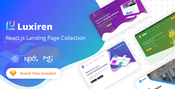 Luxiren - React JS Landing Page Collection 