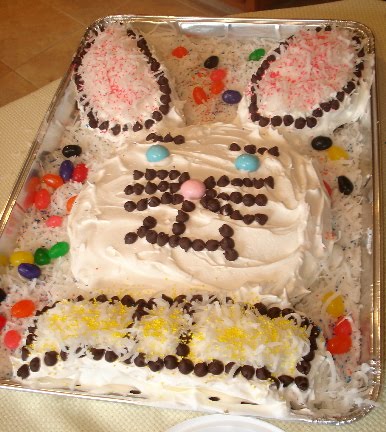 easter bunny cake pattern. easter bunny cake pan.