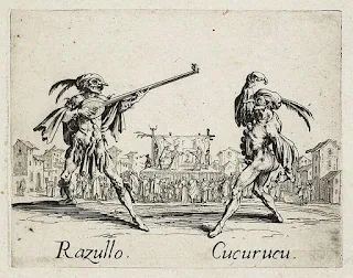 Personajes de la commedi dell´Arte de Jacques Callot