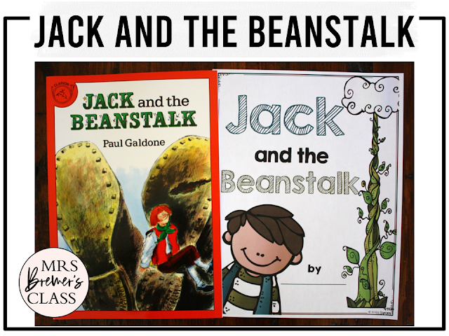 Jack and the Beanstalk Fairy Tales activities unit with literacy printables, reading companion activities and lesson ideas for First Grade Second Grade