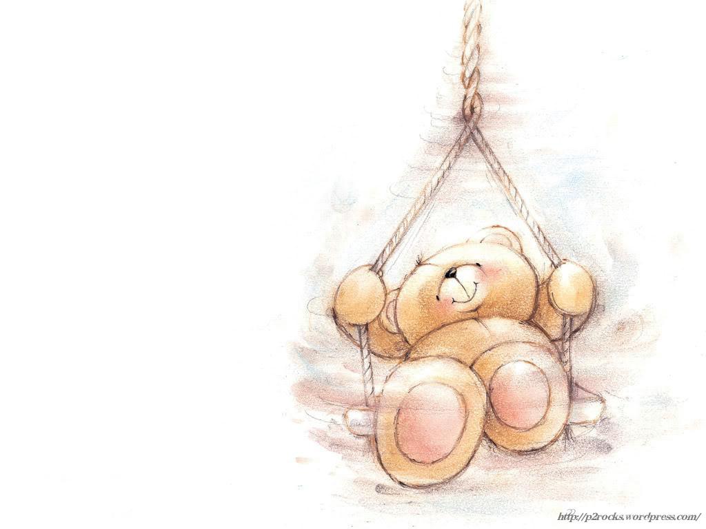 teddy bear wallpaper cute little baby boy and teddy bear hd wallpaper ...