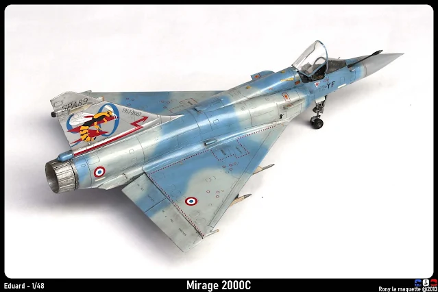 Maquette du Mirage 2000 C d'Eduard 1/48.