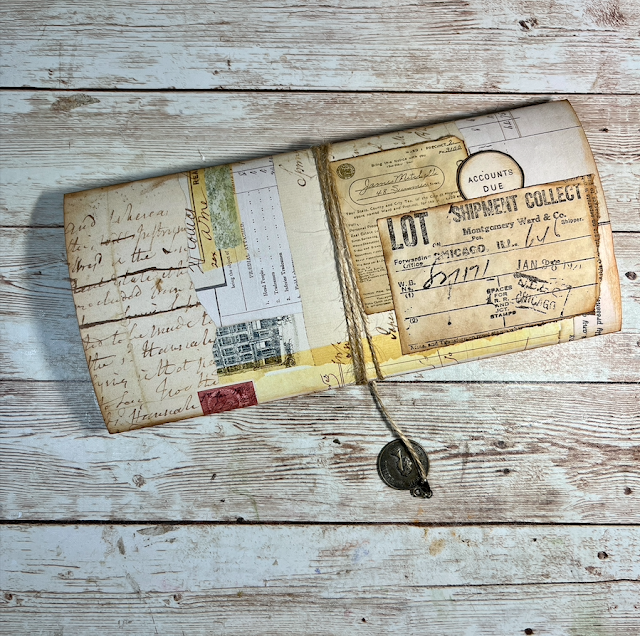 Faux Vintage Document Wallet #roxysweeklychallenge Week 6