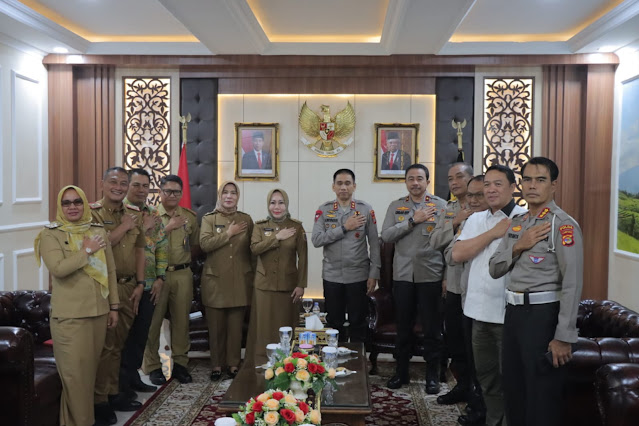 Kapolda Lampung Terima Auidensi PJ Bupati Tulang Bawang Barat