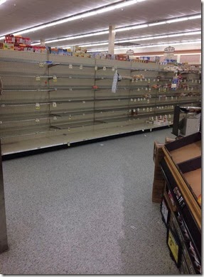 Louisiana Winter Storm Store Panic