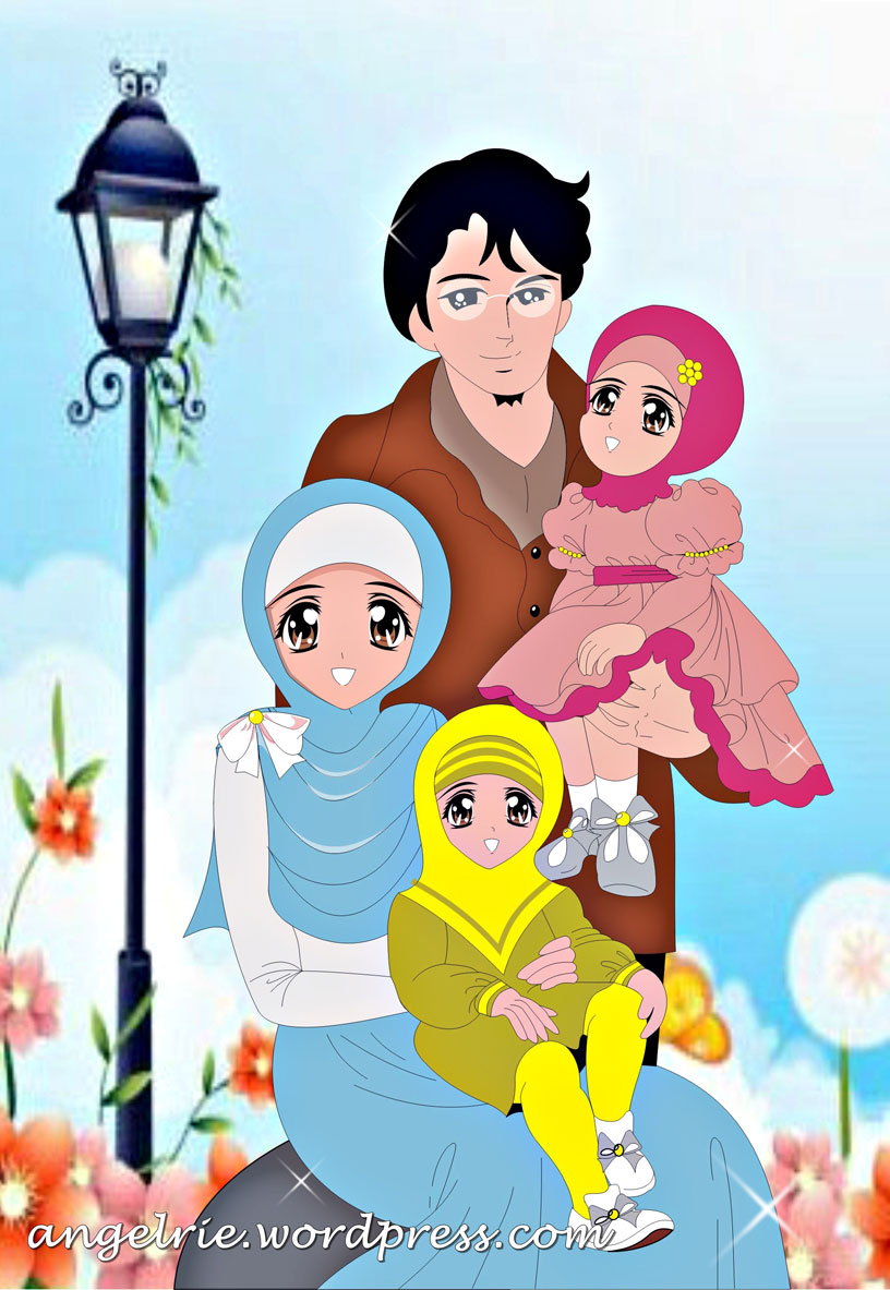 Koleksi Gambar Gambar Animasi Kartun Anak Islami Terbaru 