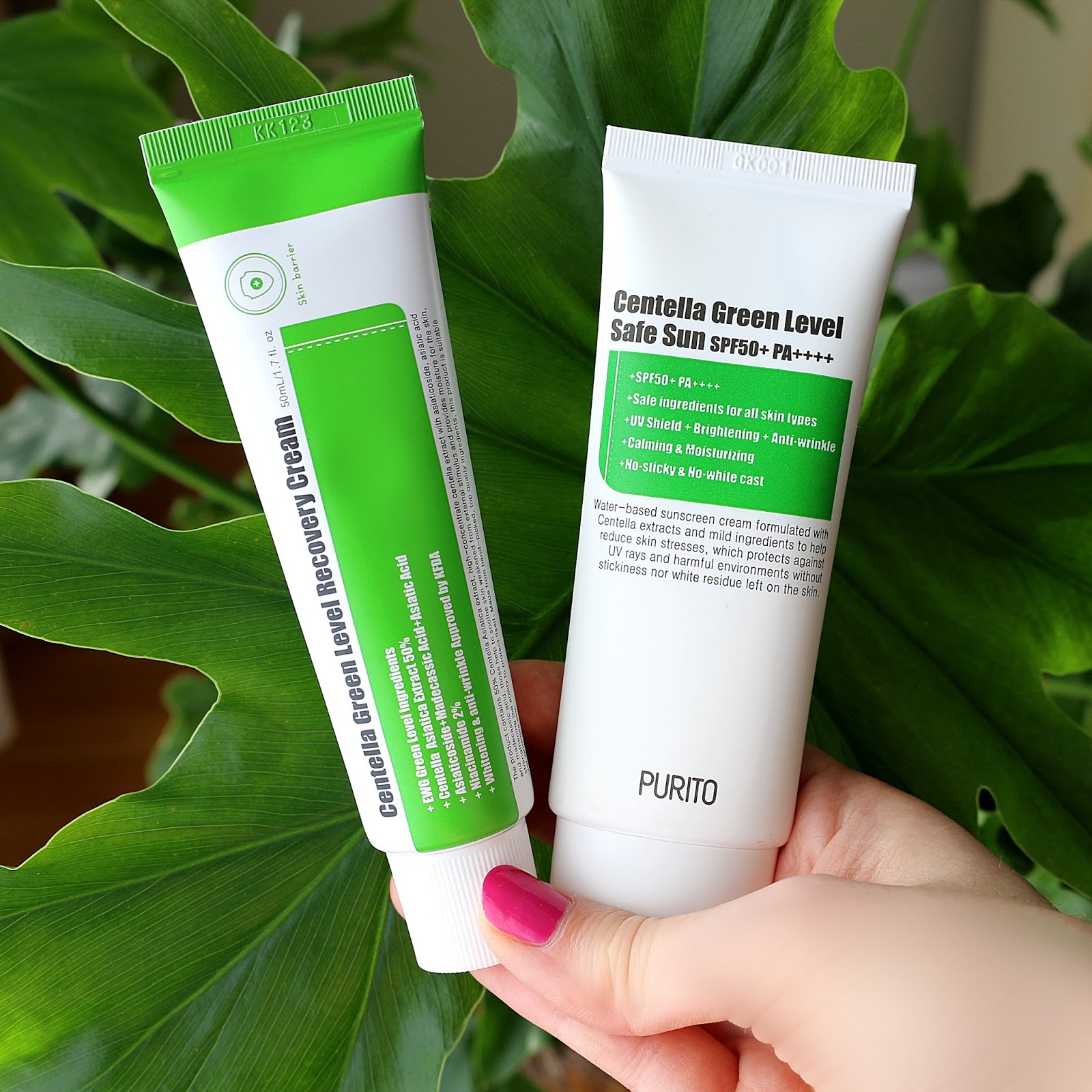 PURITO Centella Green Level Recovery Cream Safe Sun Korean Skincare Review