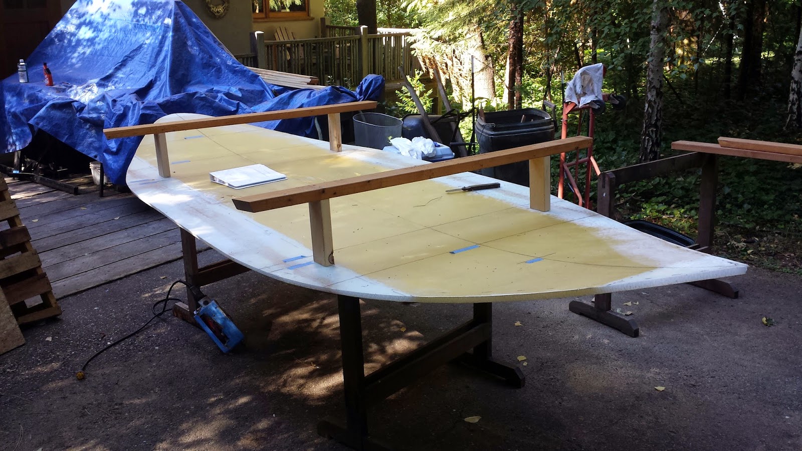  Kingfisher Drift Boat Build - Preparing to Stitch the Panels Together
